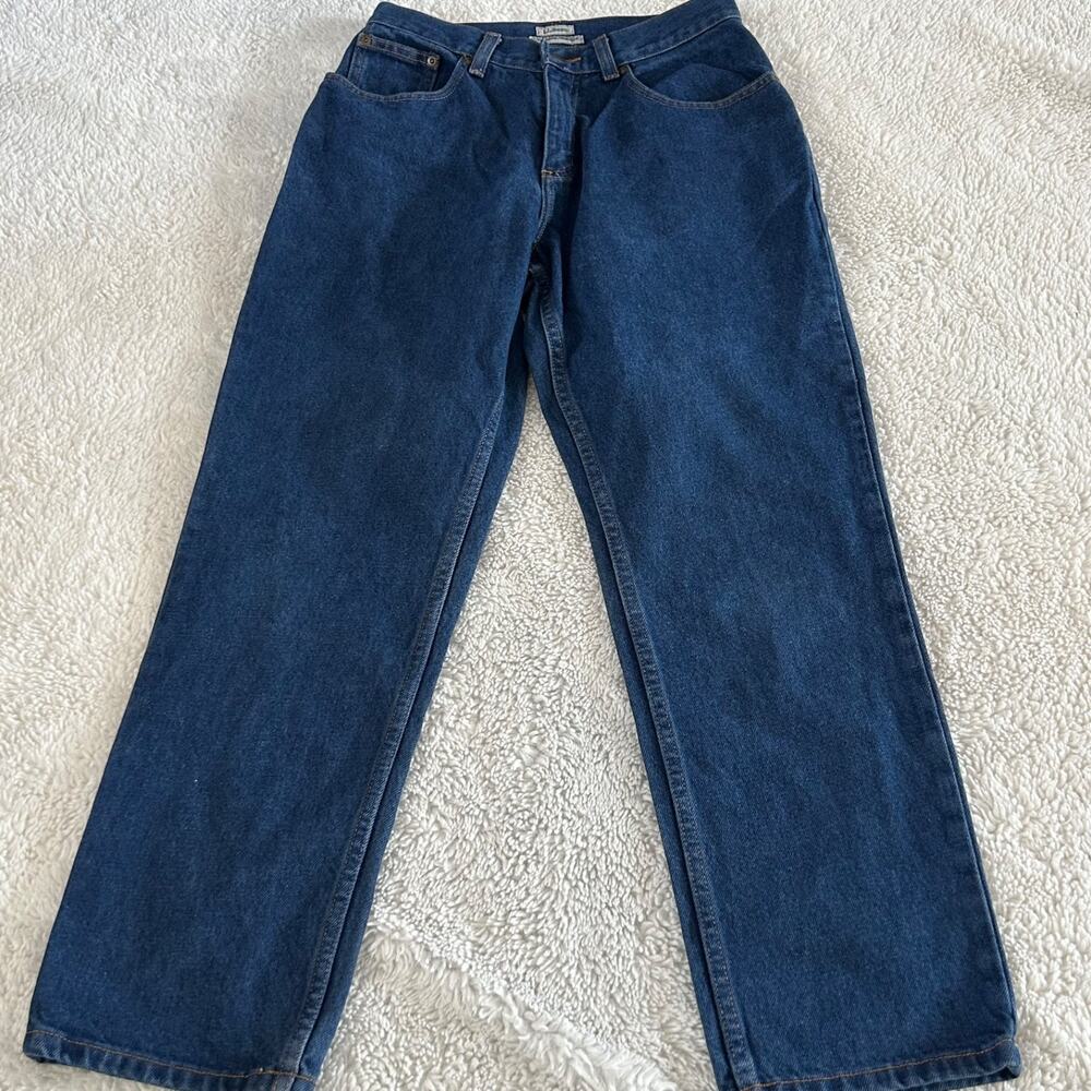 LL Bean Original Fit Women Sz 8P Denim Jeans Cotton Casual Cottage Soft Teacher - Picture 2 of 7